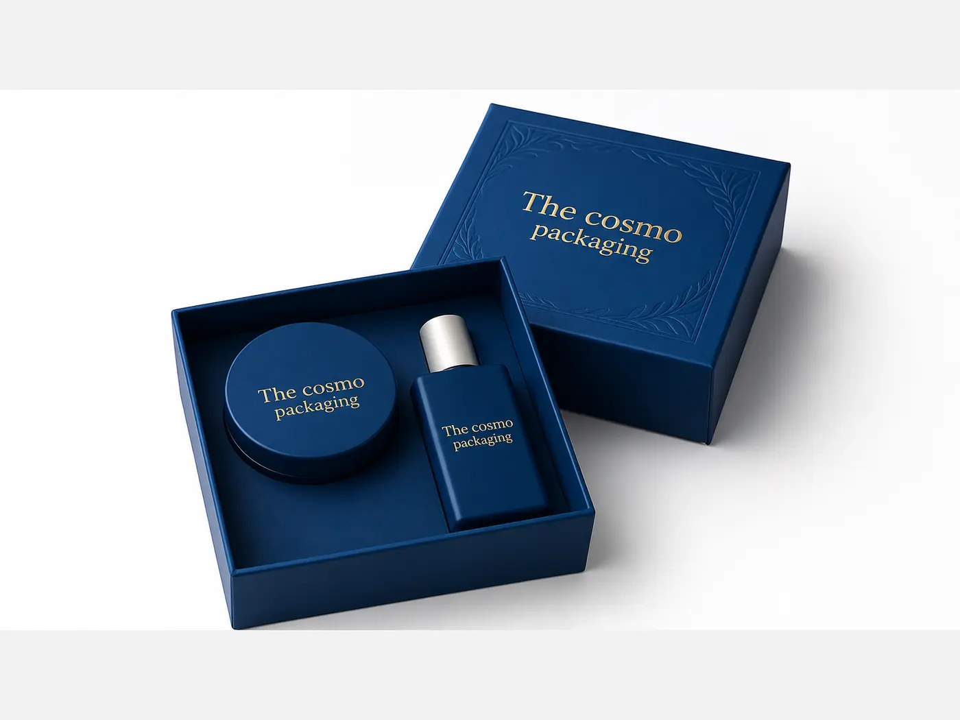 Premium gift box packaging with custom finish